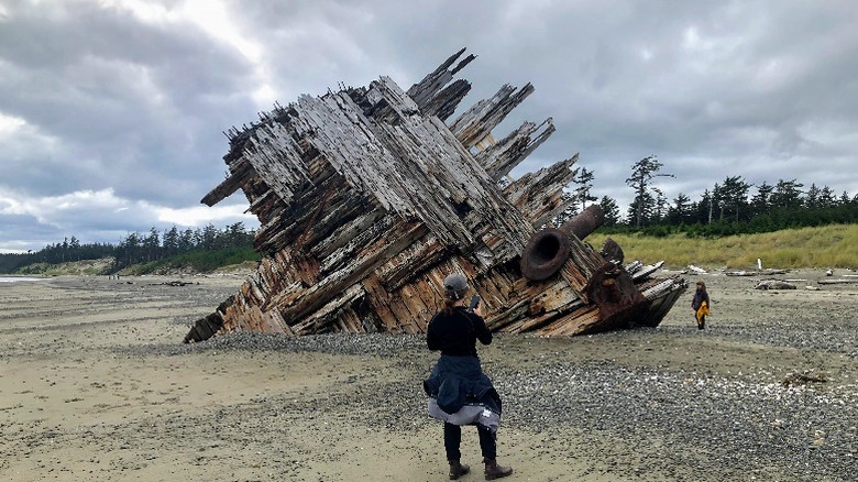 Woman in Gwaii Canada