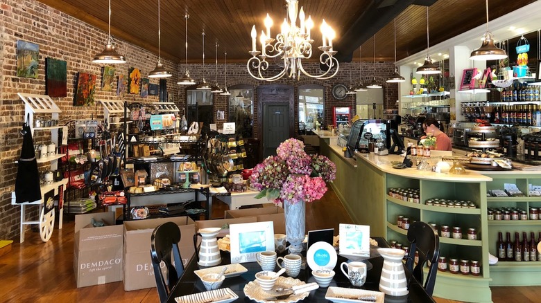 The interior of Southern Turnings home decor store and cafe in Wiggins, Mississippi