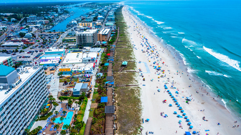 Carolina Beach oceanfront by Wilmington, North Carolina