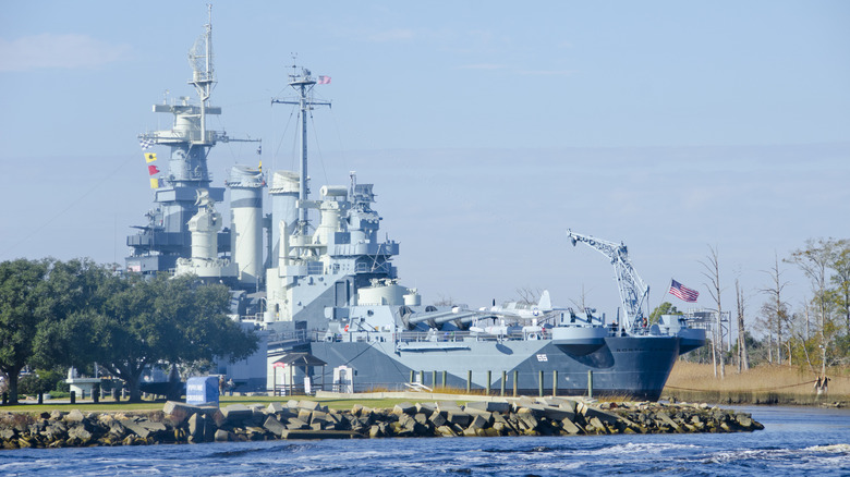 Battleship North Carolina, stationed in Wilmington, served during World War II