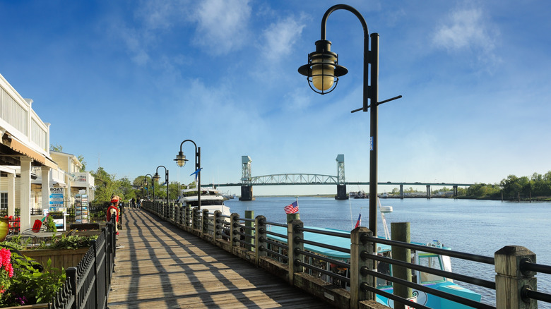 Wilmington Riverwalk board during daytime