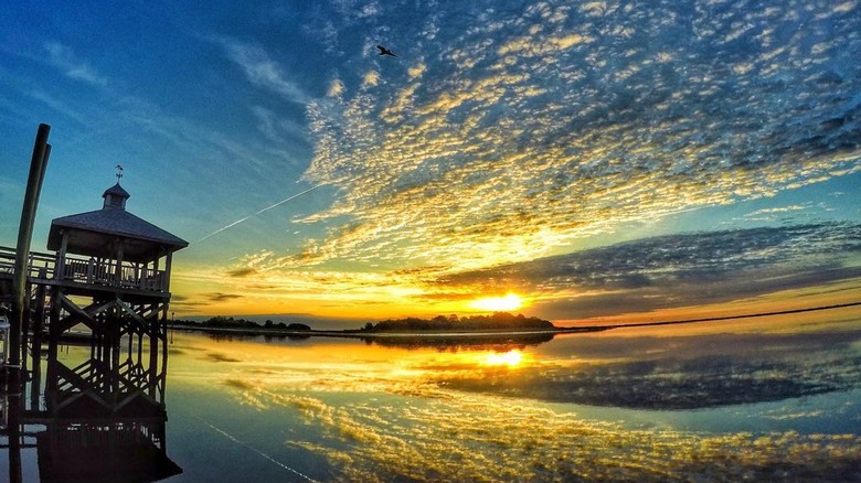 Gorgeous sky over Myrtle Grove Sound