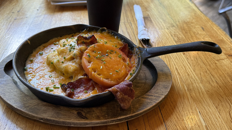Kentucky hot brown at Hall's on the River, Winchester, Kentucky