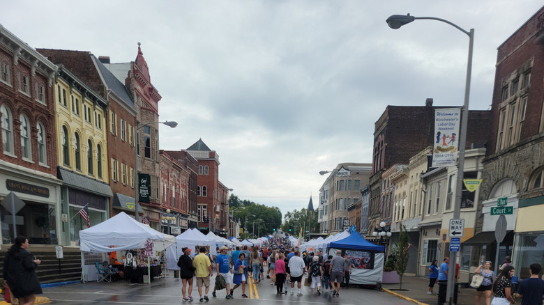 Market in downtown Winchester, Kentucky