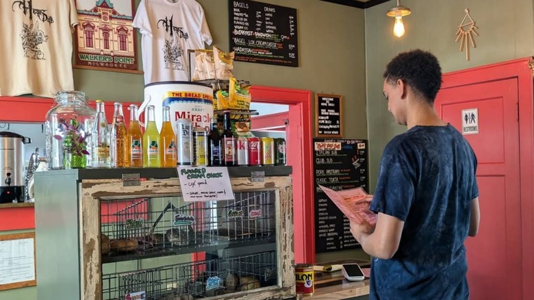 Counter at Hen's Deli in Milwaukee