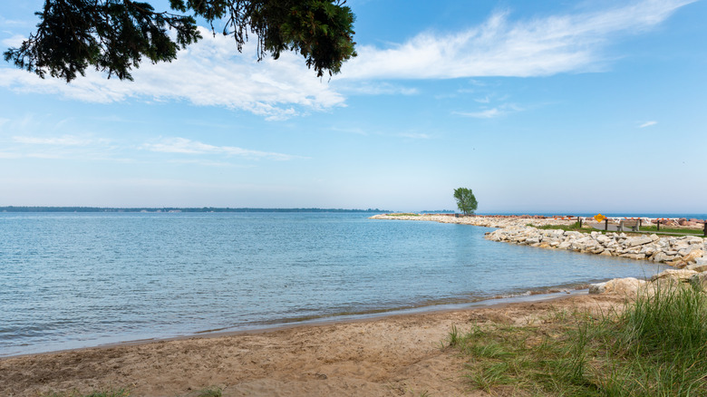 Anclam Park in Baileys Harbor, Wisconsin on a sunny day