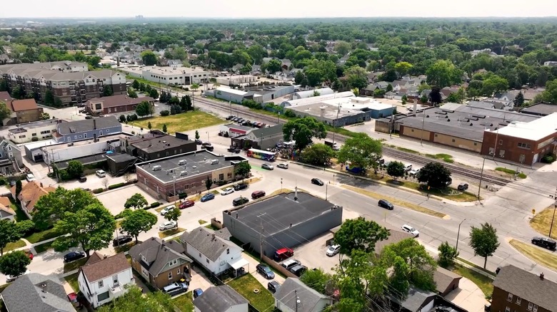 Aerial view of West Allis, Wisconsin