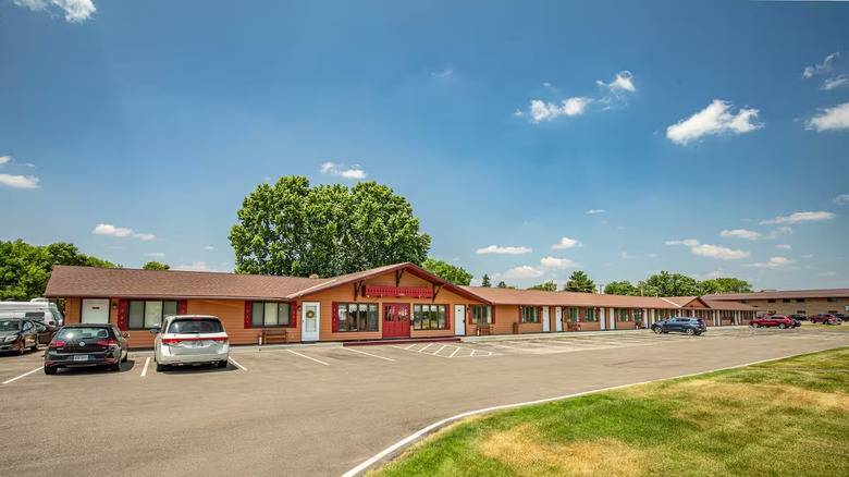 Swiss-style exterior of the Blanc Chalet