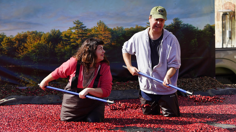 A couple at Cranberry Fest in Warrens, Wisconsin