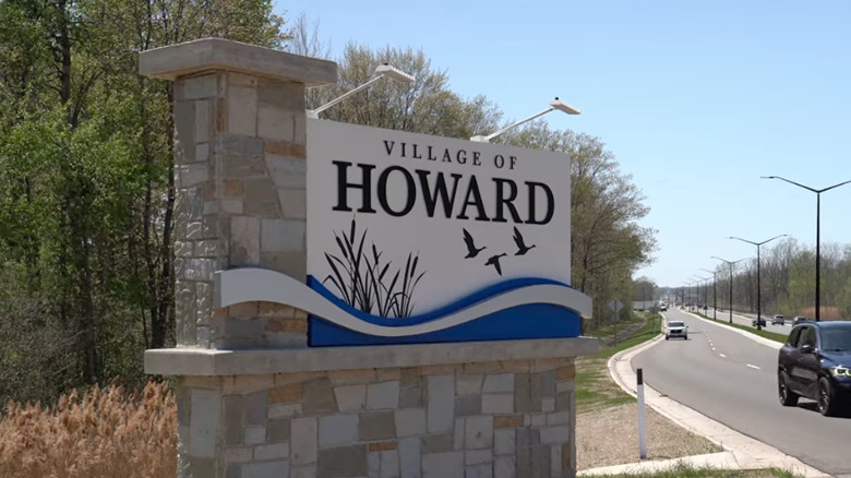 "Village of Howard" sign in Howard, Wisconsin
