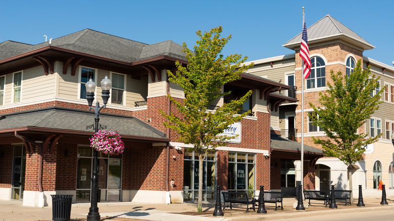Downtown architecture in Edgerton, Wisconsin