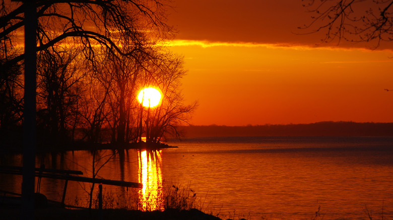Sunset on Lake Koshkonong in Wisconsin