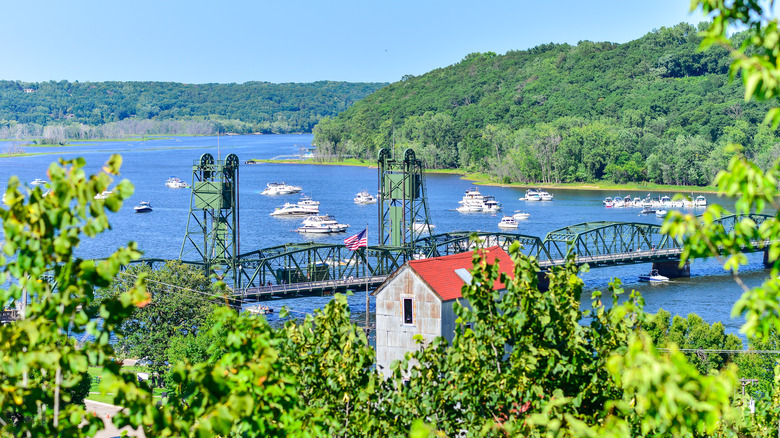Views of boats on St. Croix River