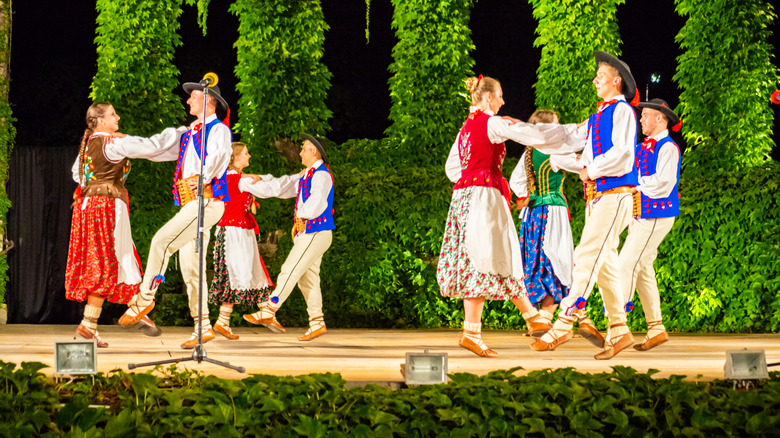 Polish folk dancing