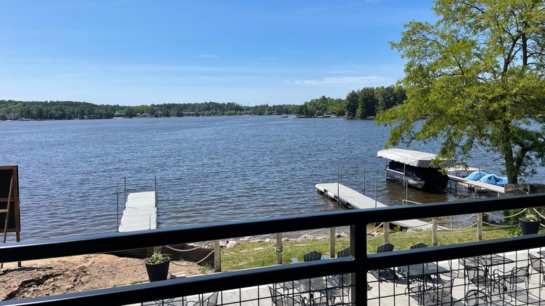 Balcony overlooking Lake Delton
