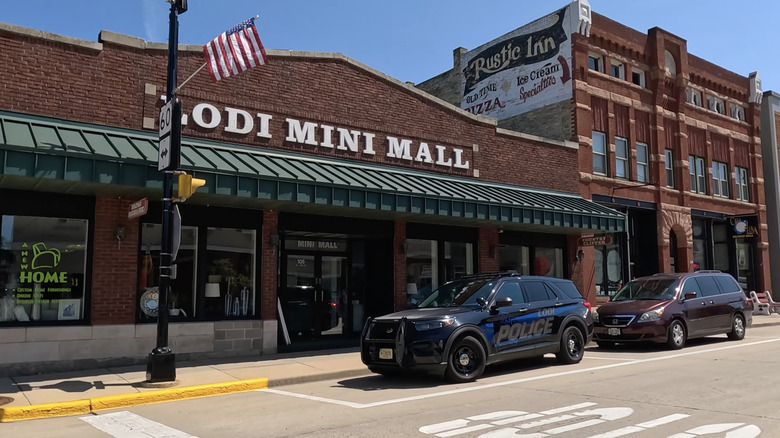 Shops on Main Street in downtown Lodi, Wisconsin