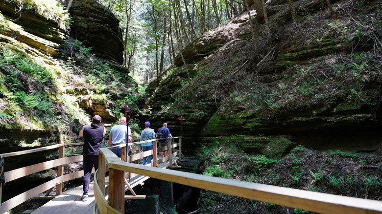A walk on a bridge through Witches Gulch