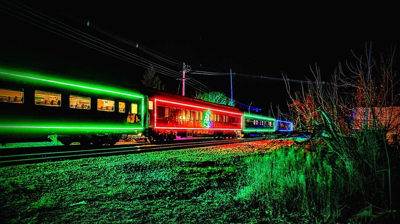holiday train in Columbus, Wisconsin
