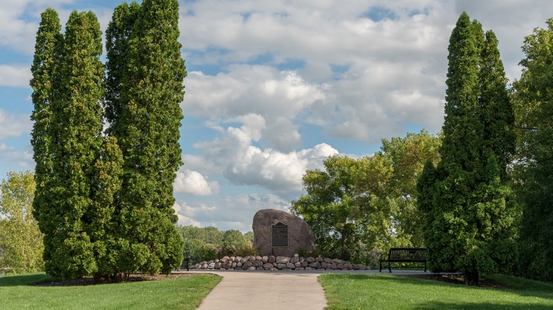 Native American memorial in Ashwaubenon, Wisconsin