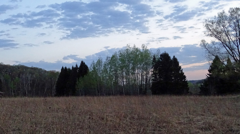A sunset in the hills of Menomonie, Wisconsin