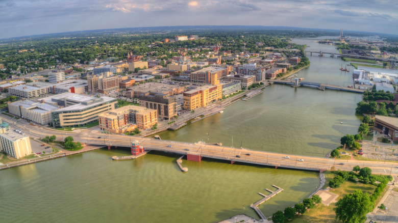 An overview of Green Bay, Wisconsin