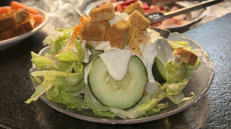 A typical salad at a Wisconsin supper club
