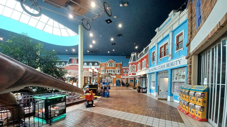 Faux storefronts at Fantasy Fair in Toronto
