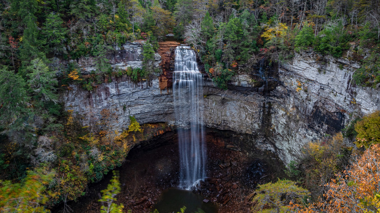 Falls Creek State Park waterfall, eastern Tennessee
