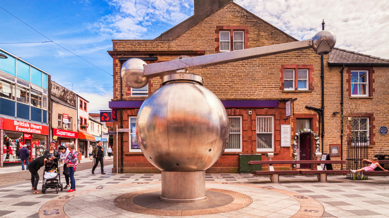 Lookout clock in Workington, England