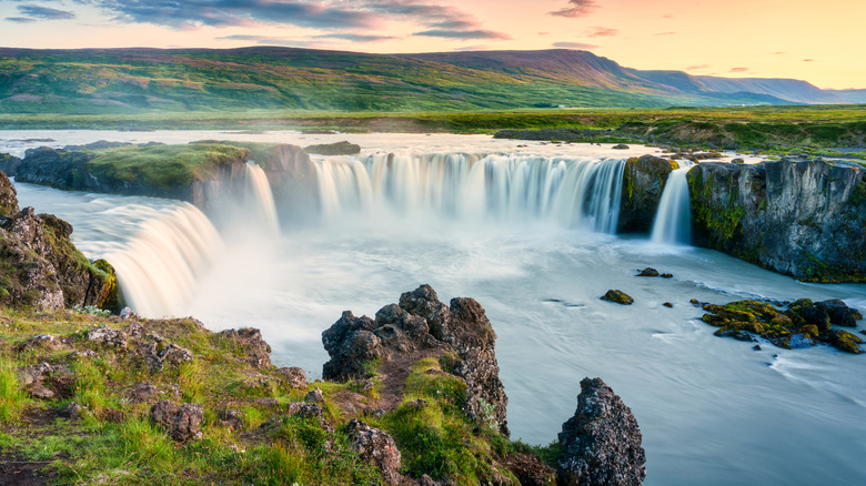 The Godafoss Waterfall in Iceland