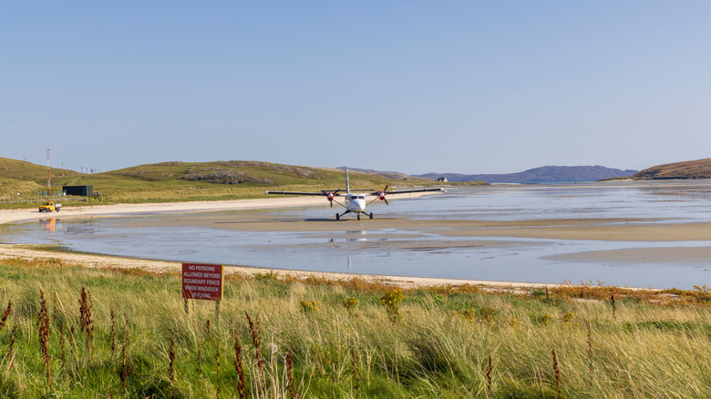 Barra Airport beach