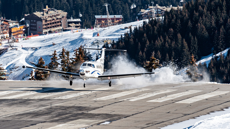 Courchevel Altiport runway