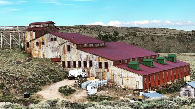 The old Carissa mine in South Pass City, Wyoming