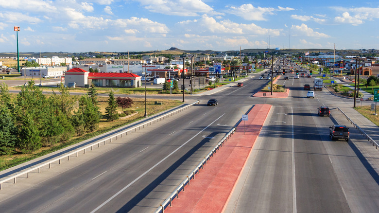 major roadway in Gillette Wyoming