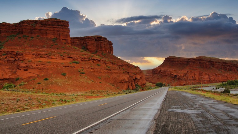 Scenic road near Dubois, Wyoming
