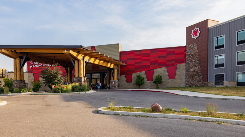 Exterior of the Shoshone Rose Casino & Hotel