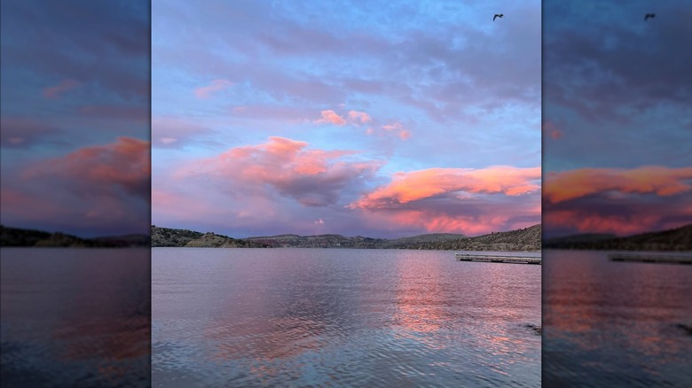 Sunset at Alcova Reservoir near Casper, Wyoming