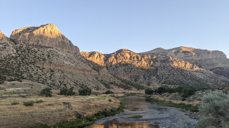 The Bighorn River from Boysen State Park, Wyoming
