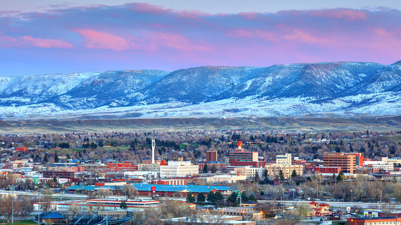 Aerial view of Casper, Wyoming