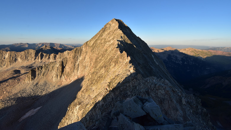 The Knife Edge ridge on Colorado's Capitol Peak