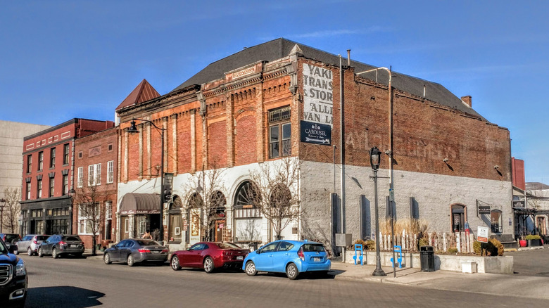 Some brick buildings in the Old North Yakima Historic Center, Yakima, Washington