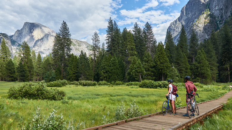 biking in yosemite