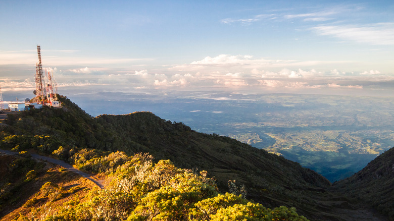 Summit of Volcán Barú with radio tower