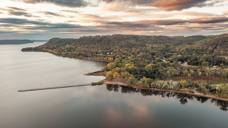 Lake Pepin on the Mississippi River