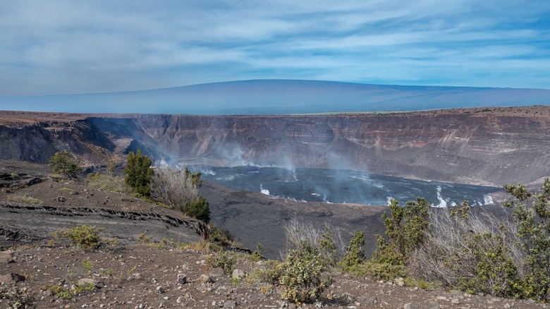 Caldera of Kilauea volcano