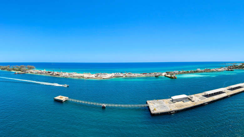 Aerial view of bahamas