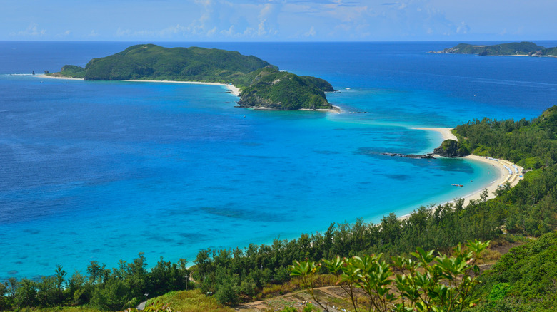 Furuzamami Beach on Zamami Island, Okinawa, Japan.