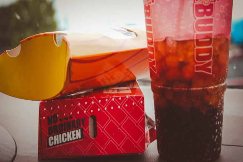 Chicken and a drink from Kwik Trip