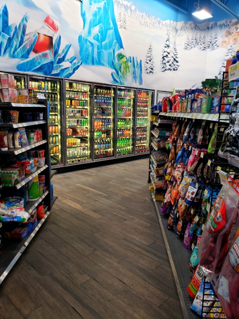 The interior of a Maverik convenience store