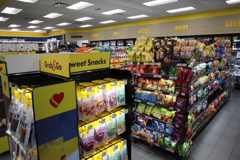 The convenience store inside Love's